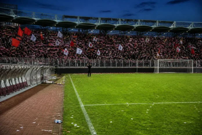 Nuno Campos, singur în fața galeriei lui Dinamo după victoria cu „U” Cluj